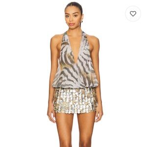 NEW Jaded London Draped Shell Mini Dress in Multi